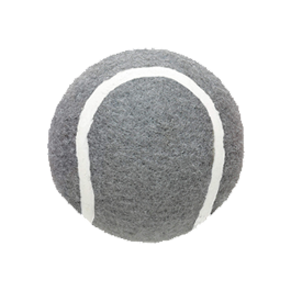 Rubber and Felt Walker Balls, Gray